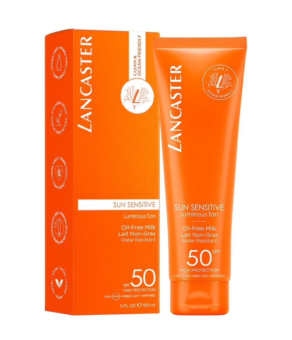 Lancaster Clean Sun Sensitive Oil Free Body Milk SPF 50