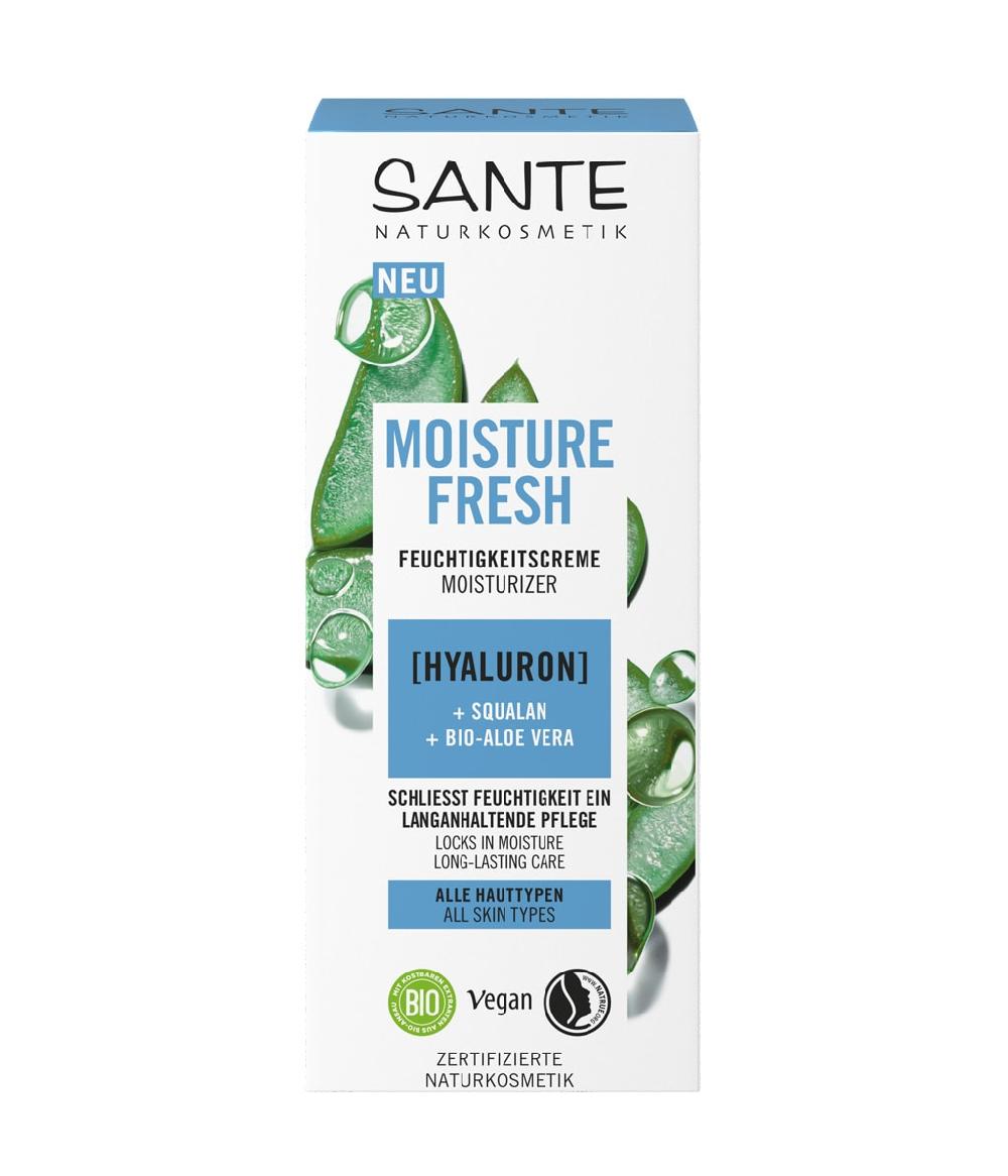 Sante Moisture Fresh Feuchtigkeitscreme mit Hyaluron Squalan & Bio-Aloe Vera