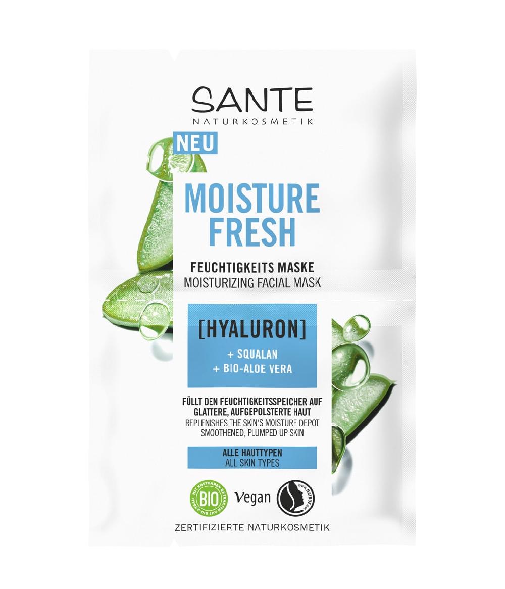 Sante Moisture Fresh – Feuchtigkeitsmaske Hyaluron Squalan & Bio-Aloe Vera