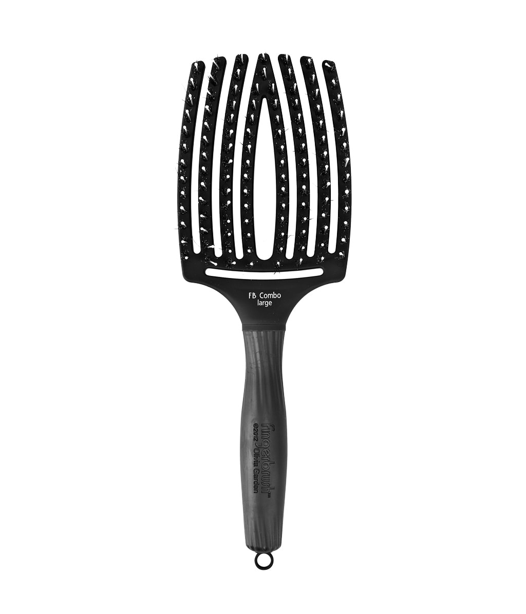 Olivia Garden Fingerbrush Combo L Black