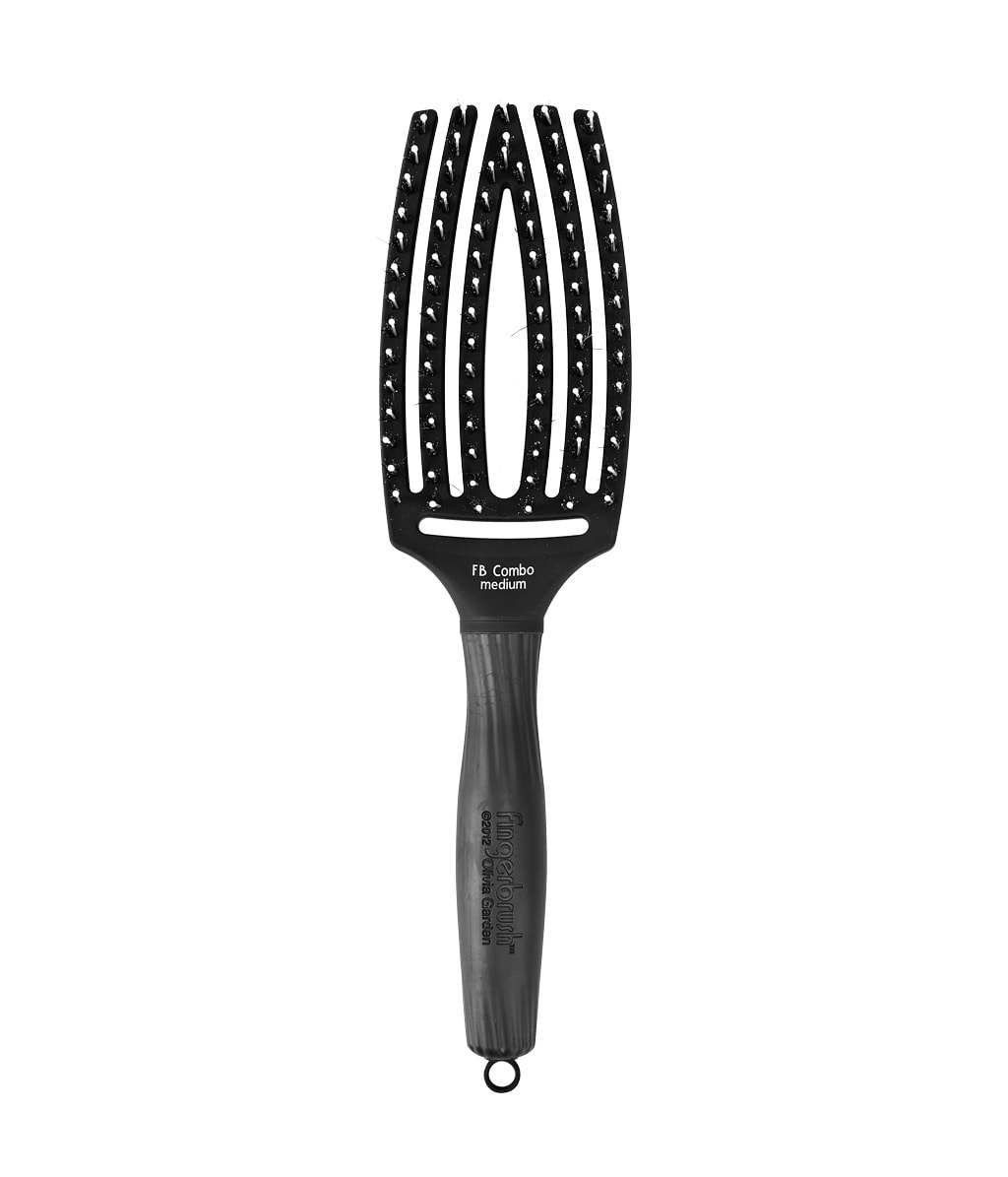 Olivia Garden Fingerbrush Combo M Black