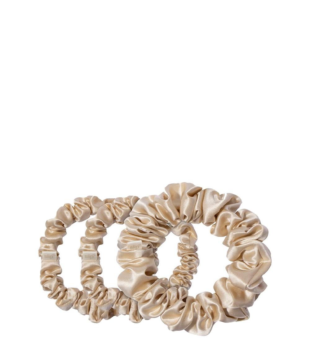 Slip Pure Silk Back To Basics Assorted Scrunchies Blonde