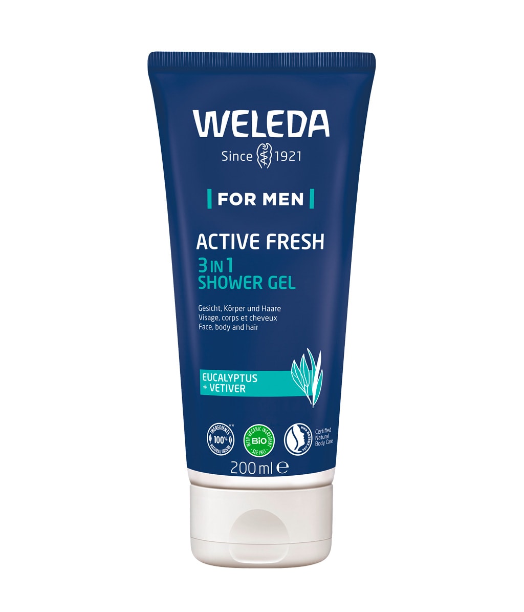 Weleda For Men Active Fresh 3in1 Shower Gel