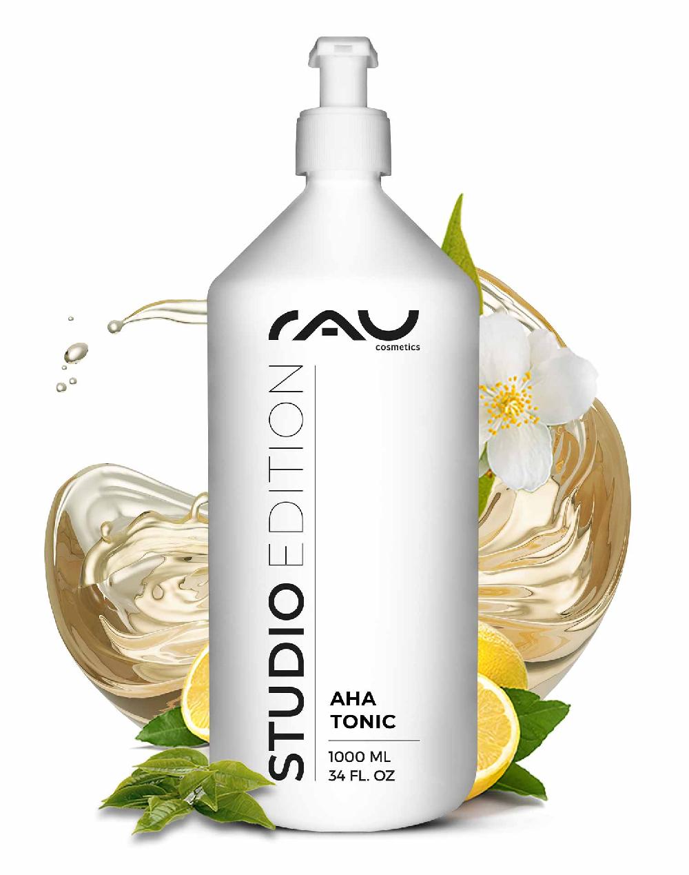 Rau Cosmetics AHA Tonic 1000 ml mildes Anti Aging Fruchtsäure Tonic