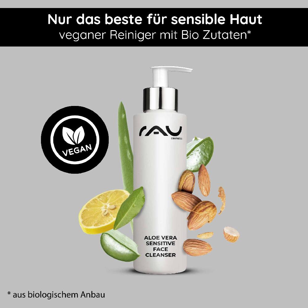 Rau Cosmetics Aloe Vera Sensitive Face Cleanser 200 Ml Reiniger