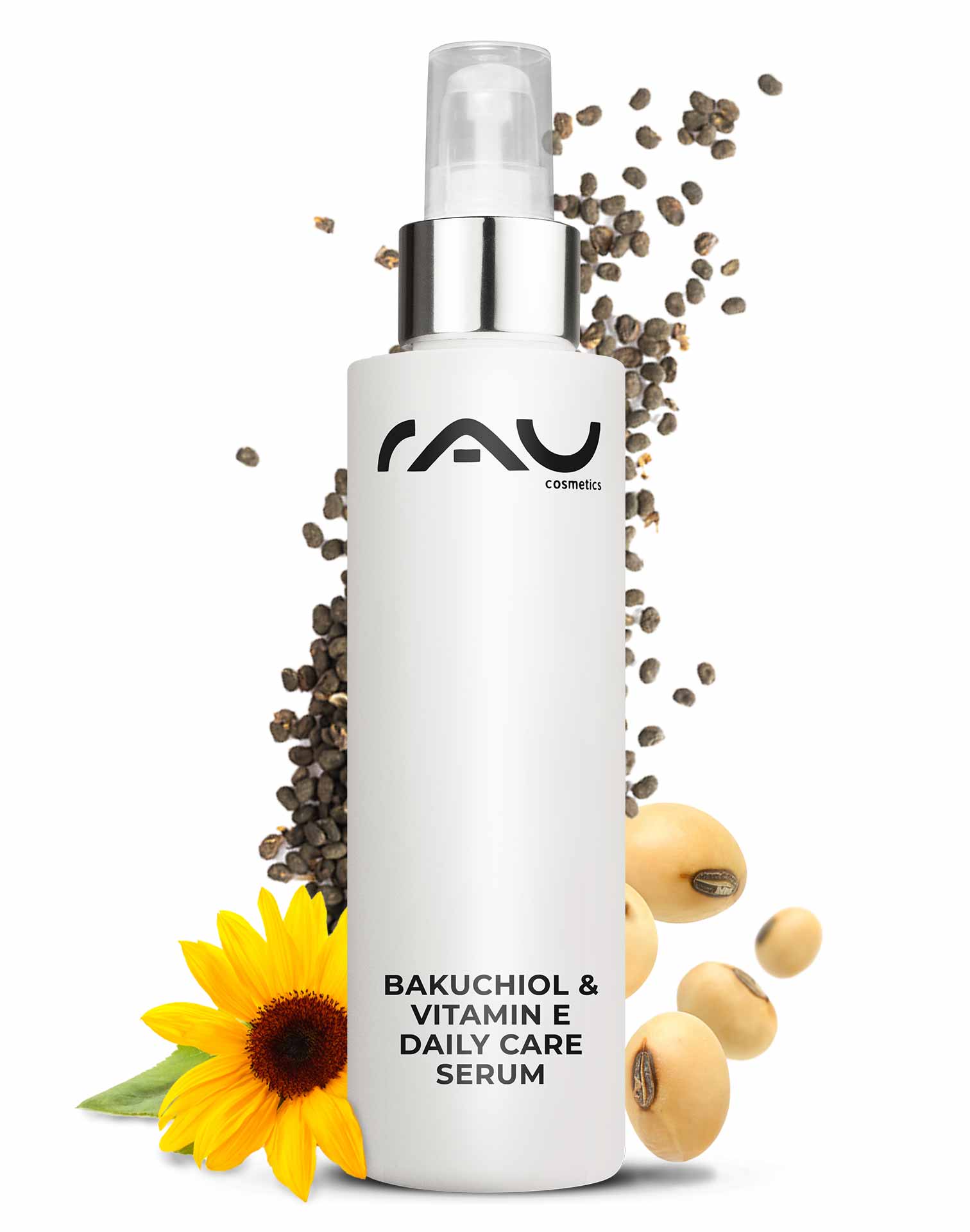 Rau Cosmetics Bakuchiol & Vitamin E Daily Care Serum 100 ml Anti-Aging