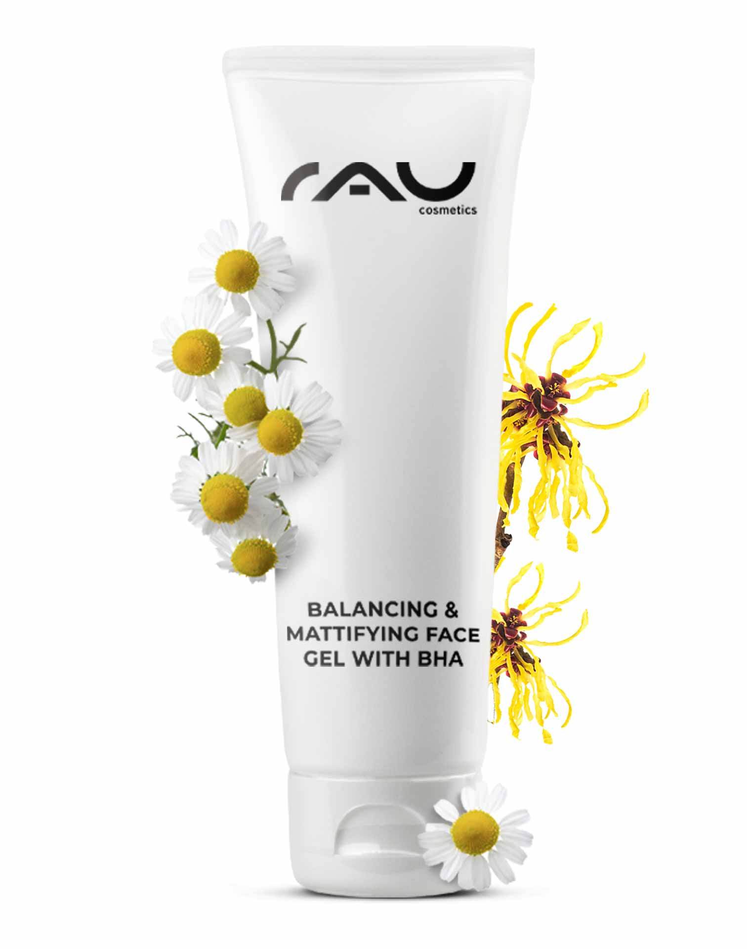 Rau Cosmetics Balancing & Mattifying Gel mit BHA 75 ml - Gesichtspflege bei unreiner und fettiger Haut mit Salicylsäure für die Nacht