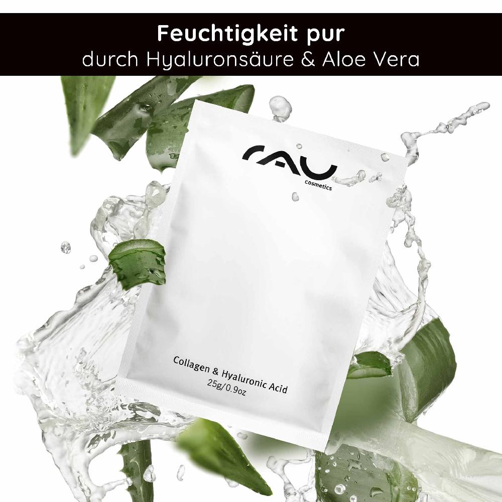Rau Cosmetics Collagen & Hyaluronic Acid Mask Vliesmaske Mit Panthenol