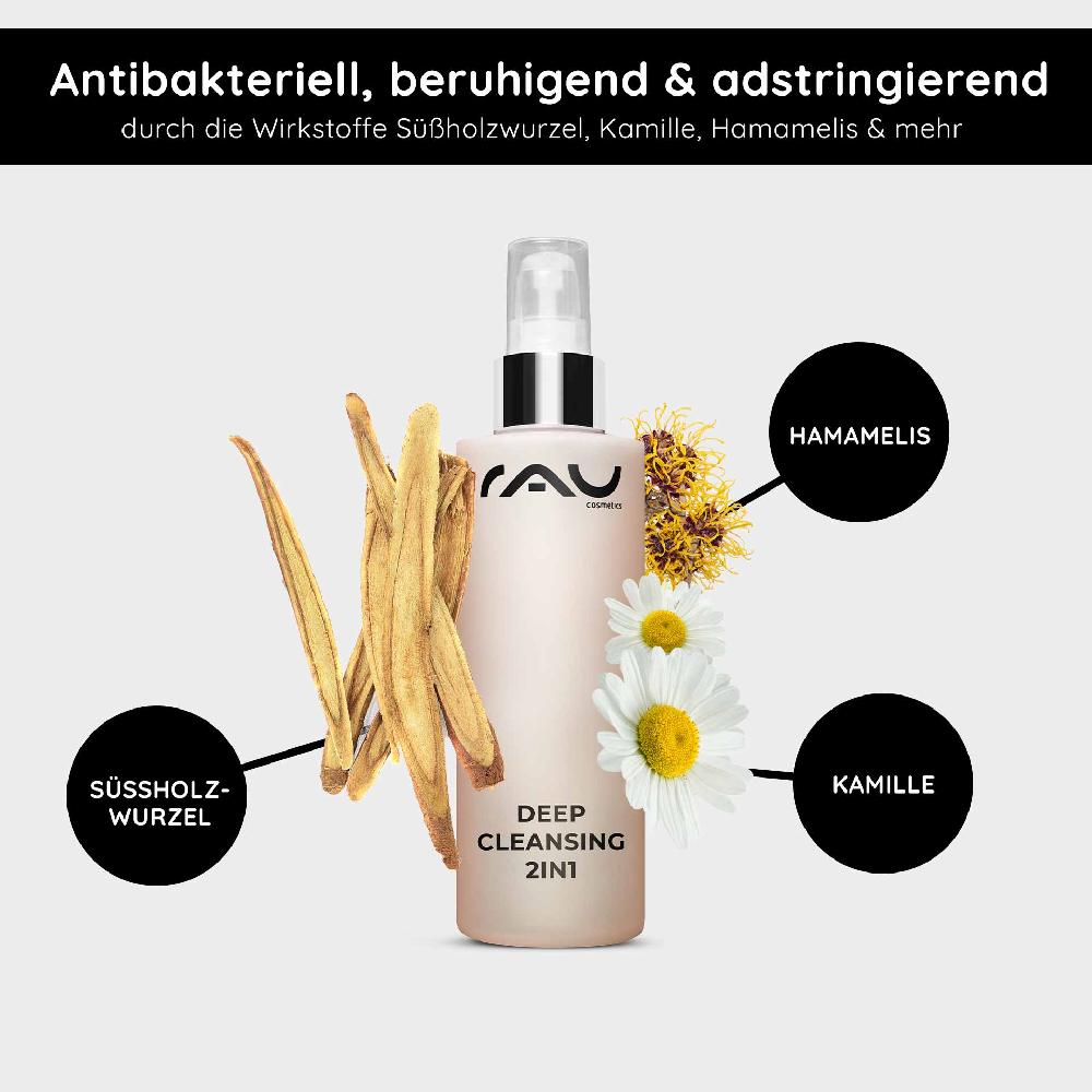 Rau Cosmetics Deep Cleansing 2in1 200 Ml 2in1 Gesichtswasser