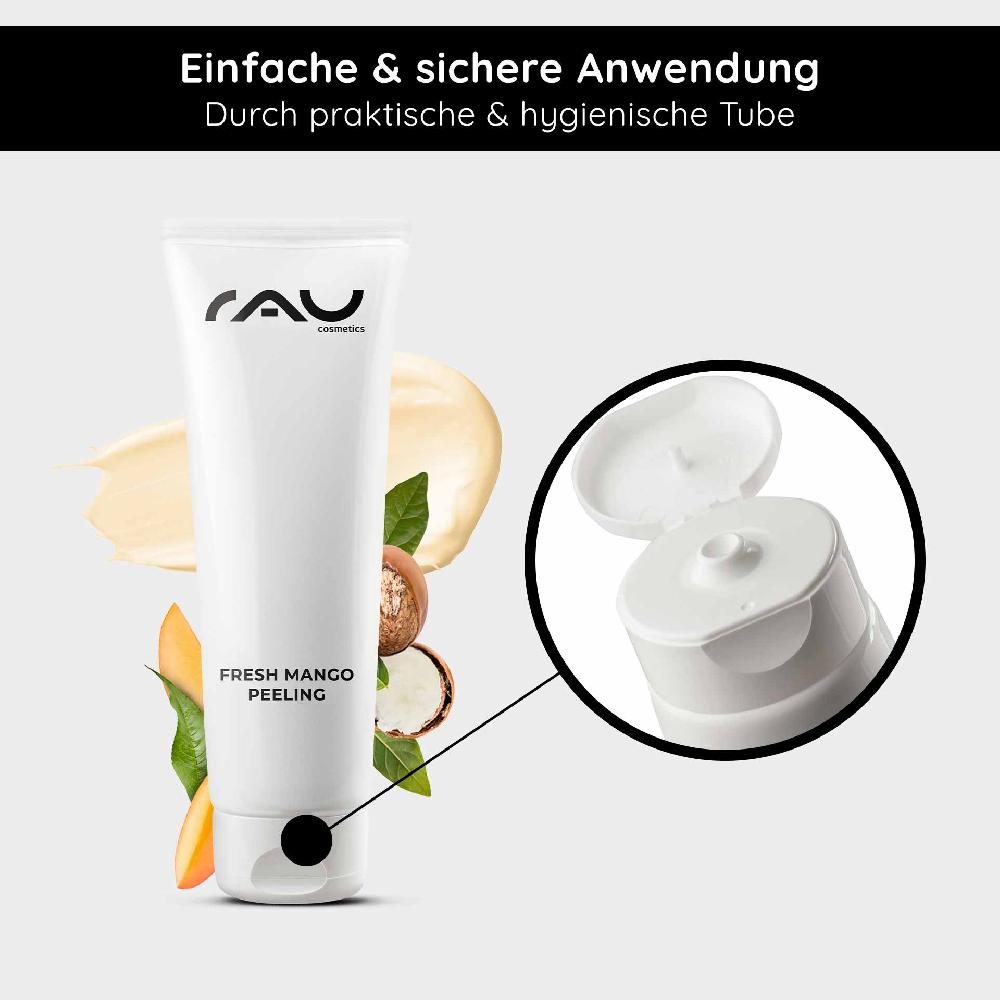 Rau Cosmetics Fresh Mango Peeling 75 Ml Enzymepeeling Mit Mangoduft Für Feine Poren