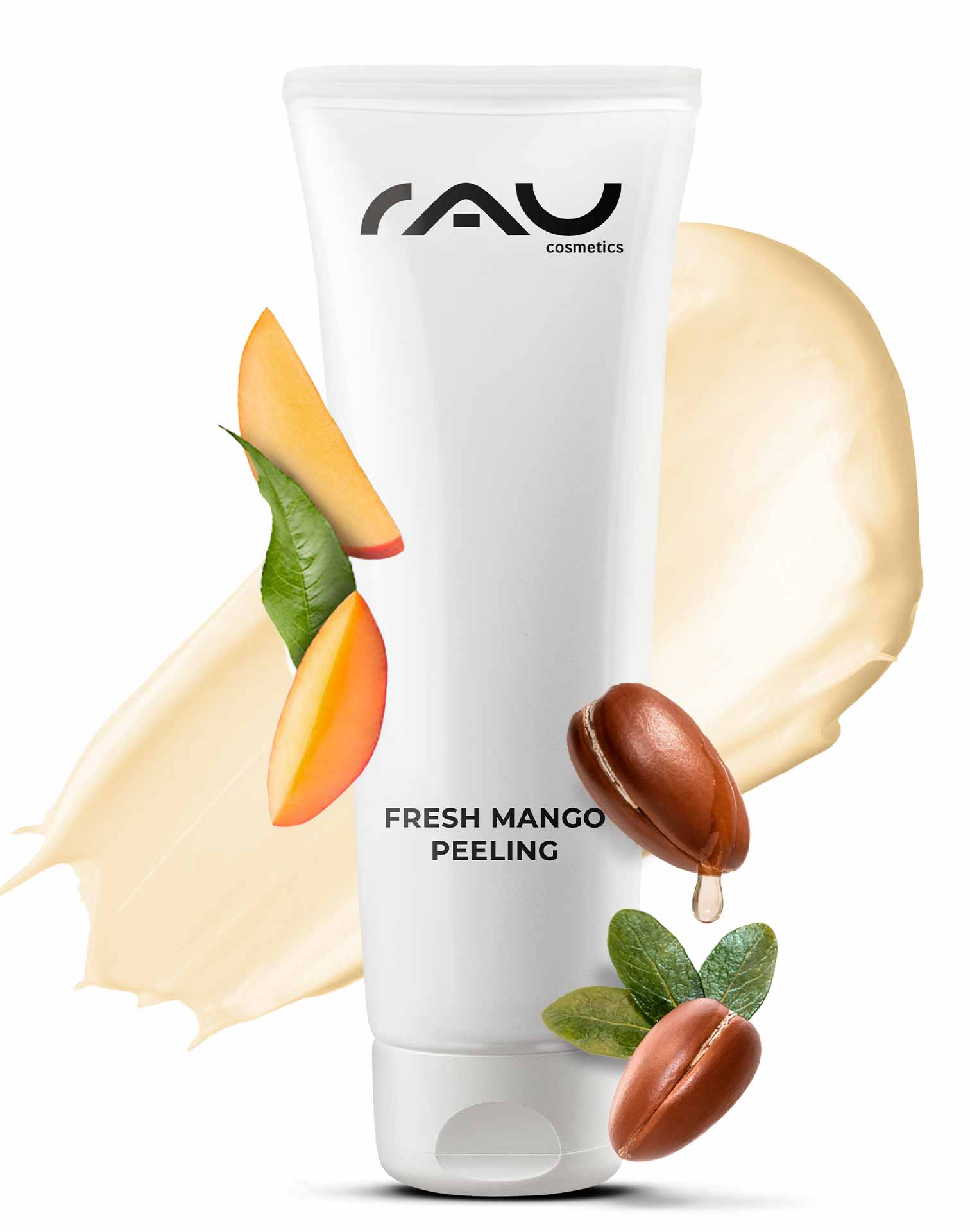 Rau Cosmetics Fresh Mango Peeling 75 ml Enzymepeeling mit Mangoduft für feine Poren