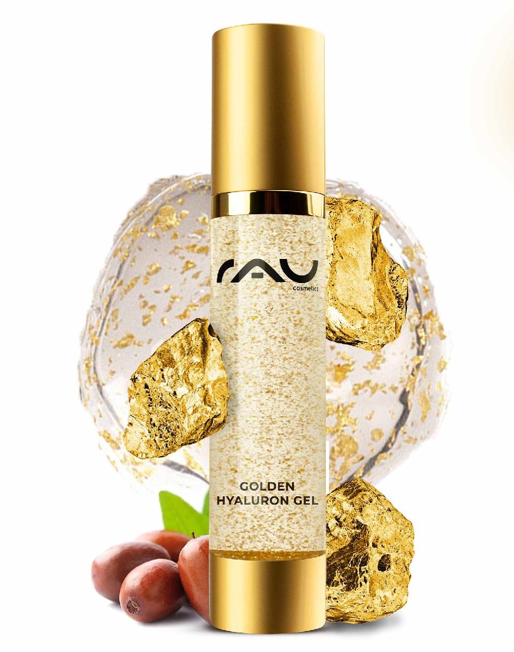 Rau Cosmetics Golden Hyaluron Gel 50 ml Anti-Aging-Gel mit 23kt Gold