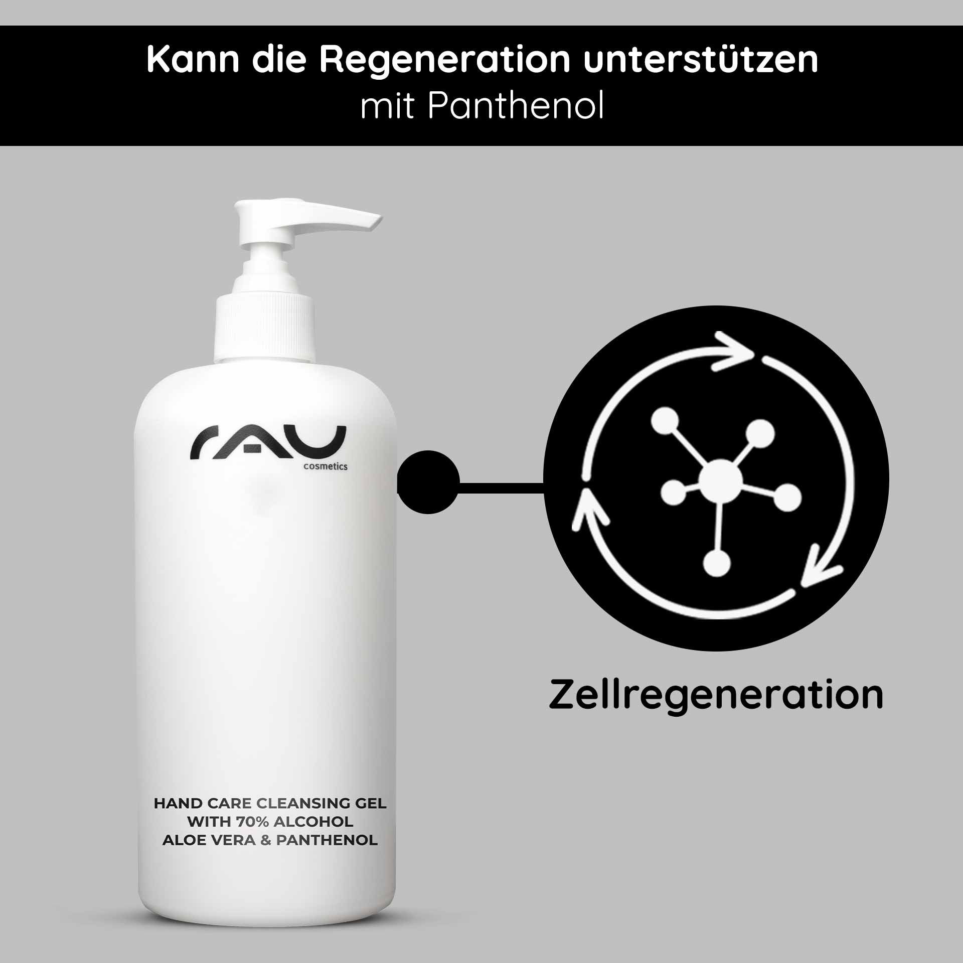 Rau Cosmetics Hand Care Cleansing Gel 500 Ml Desinfektion & Pflege