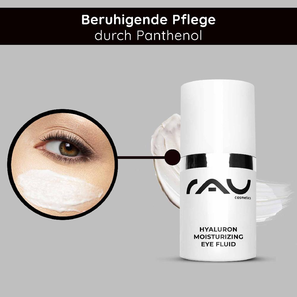 Rau Cosmetics Hyaluron Moisturizing Eye Fluid 15 Ml Feuchtigkeitsgel Ideal Bei Trockener Haut