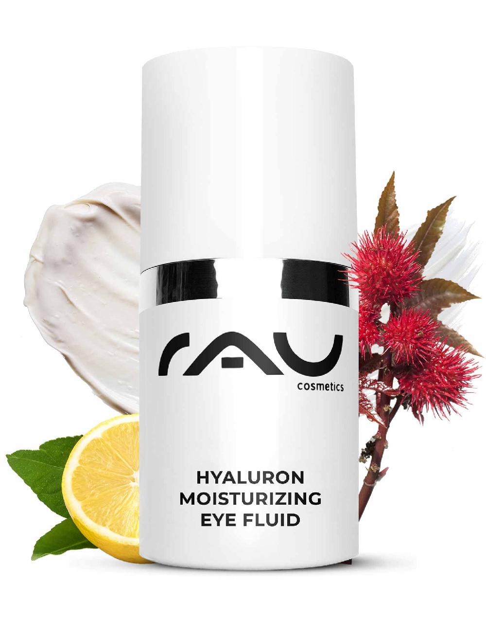 Rau Cosmetics Hyaluron Moisturizing Eye Fluid 15 ml Feuchtigkeitsgel ideal bei trockener Haut