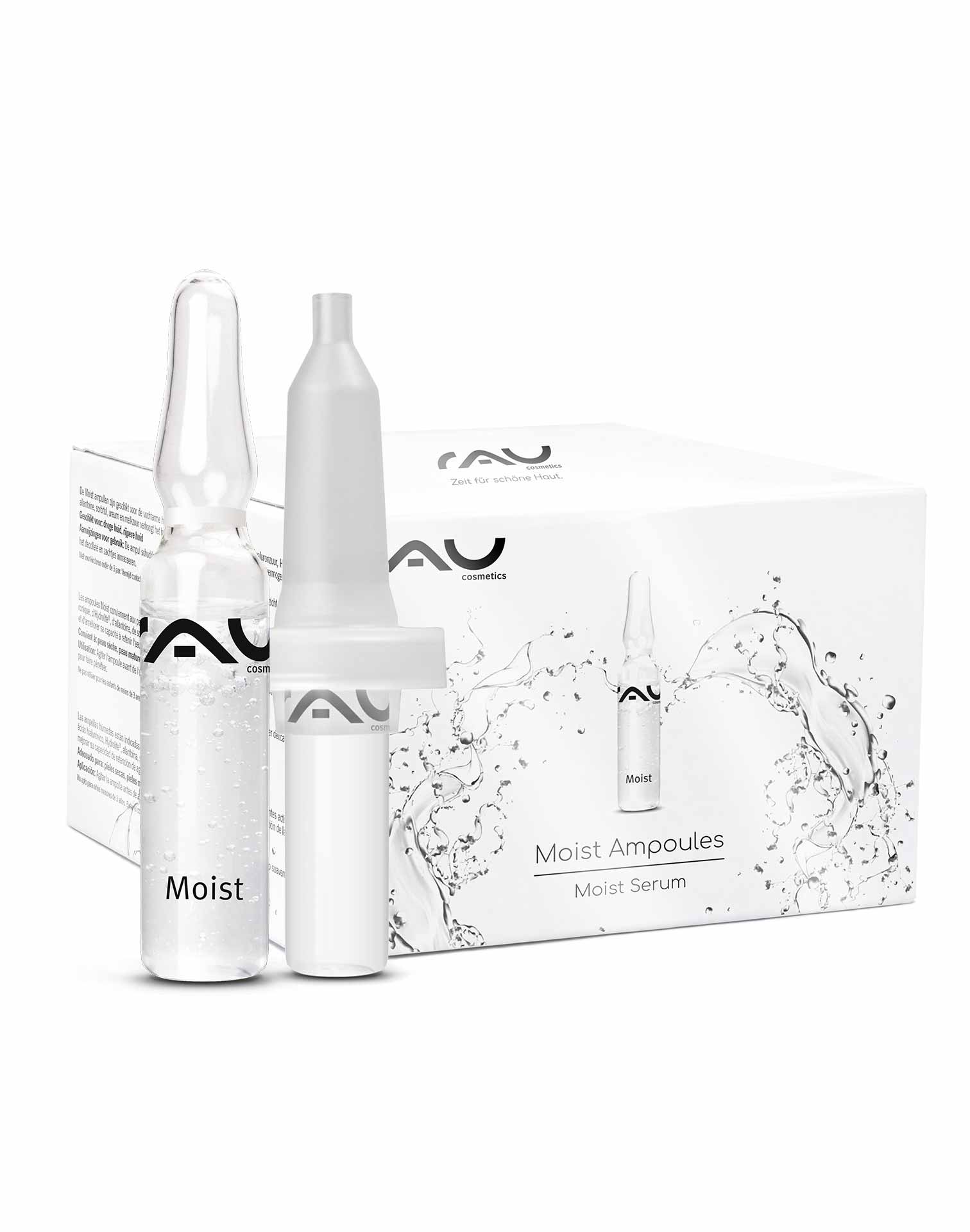 Rau Cosmetics Moist Ampullen 7x2 ml inkl. Applikator Hyaluron Booster