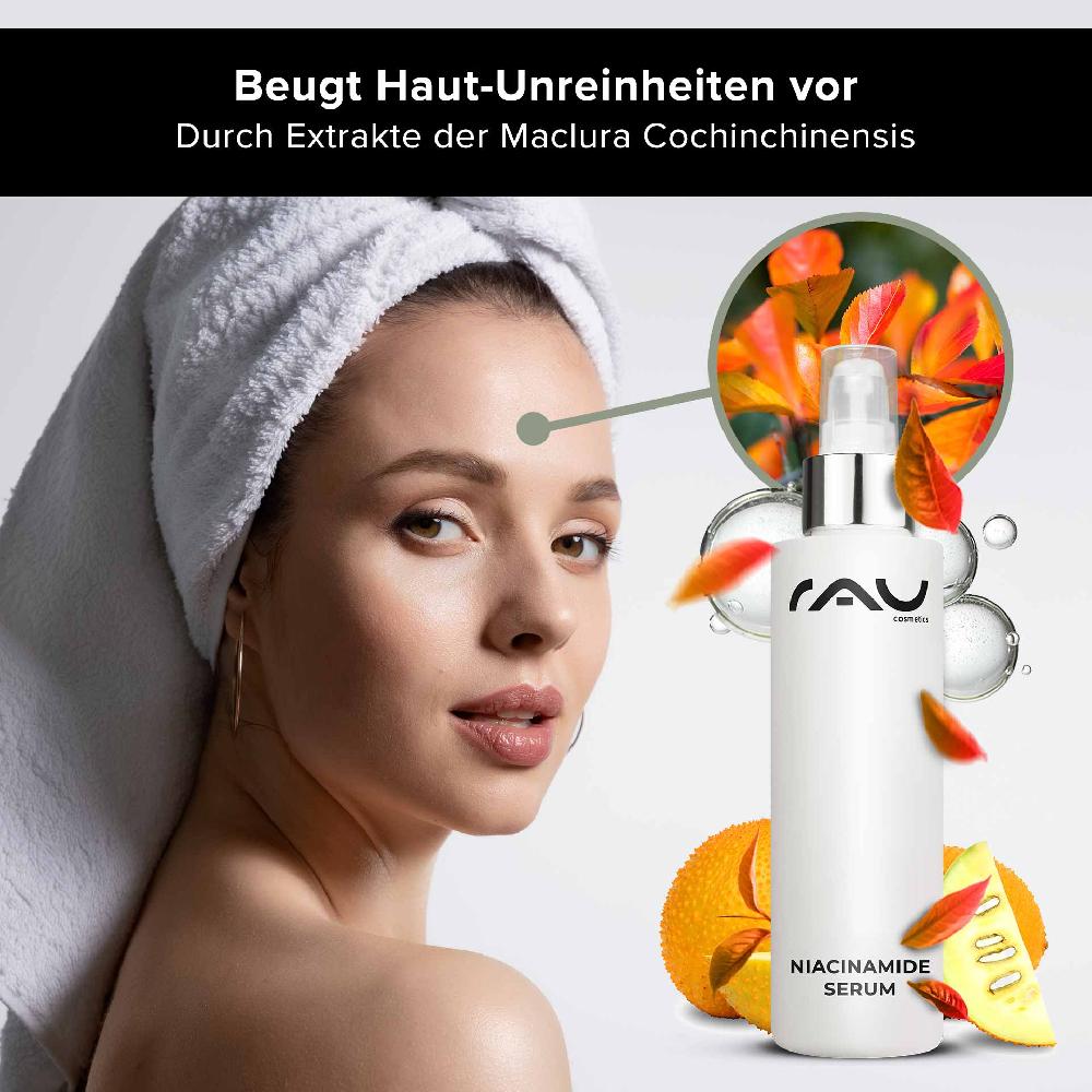 Rau Cosmetics Niacinamide Serum 100 Ml Mit 10% Niacinamid & 1% Zink PCA