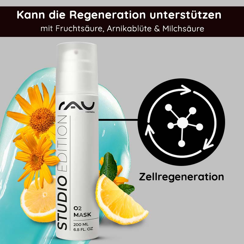 Rau Cosmetics O2 Mask 200 Ml Duftende Maske Mit Aloe Vera & Ginkgo
