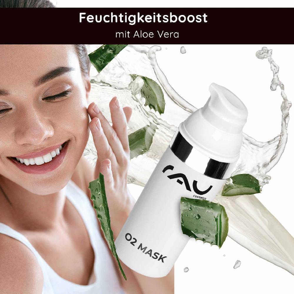 Rau Cosmetics O2 Mask 50 Ml Maske Mit Aloe Vera Arnika Und Ginkgo