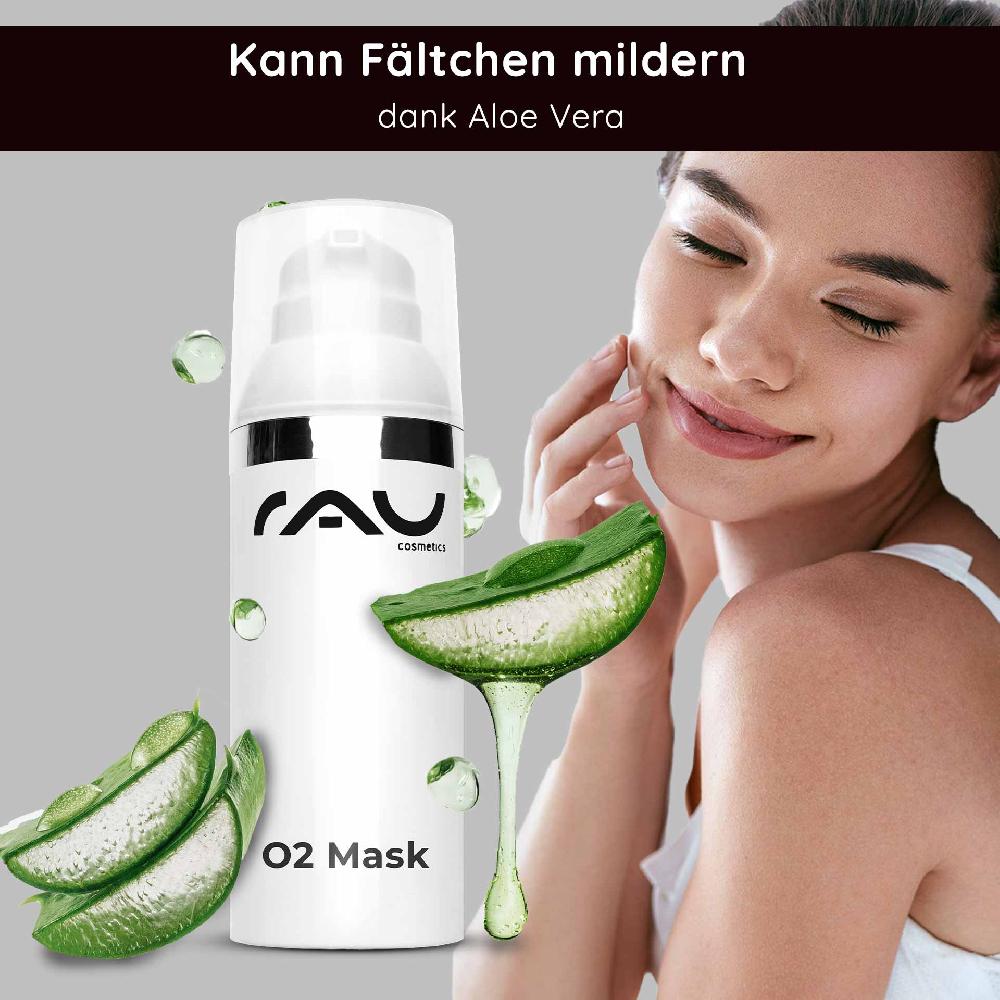Rau Cosmetics O2 Mask 50 Ml Maske Mit Aloe Vera Arnika Und Ginkgo