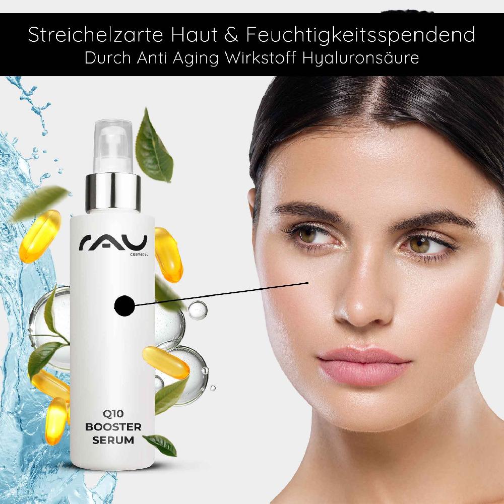Rau Cosmetics Q10 Booster Serum 100 Ml - Mit Hyaluron Q10 & Lecithin