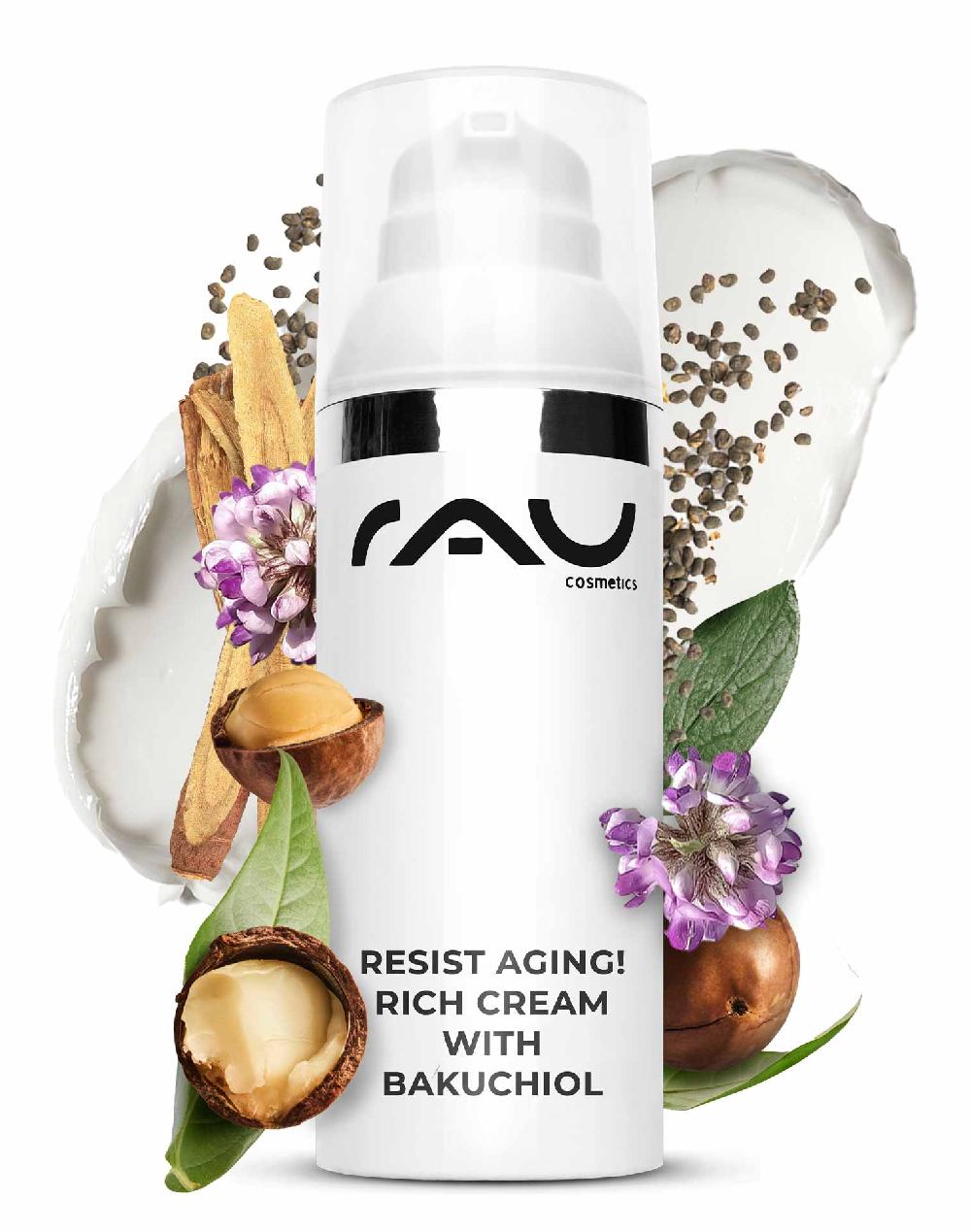 Rau Cosmetics Resist aging Rich Cream with Bakuchiol 50 ml Nachtcreme