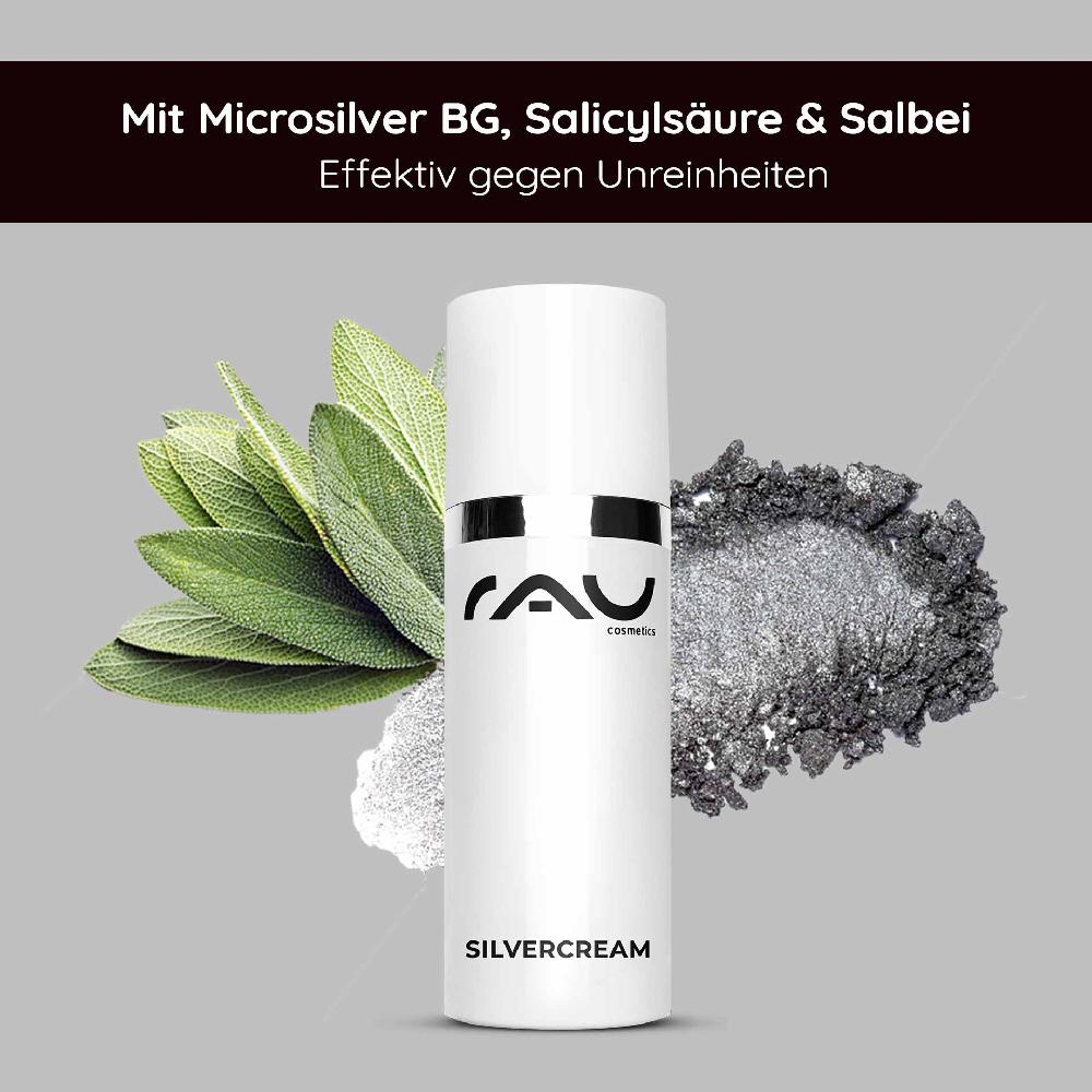 Rau Cosmetics Silbercreme 50 Ml - Silver Repaircream Gegen Pickel Bei Unreinheiten