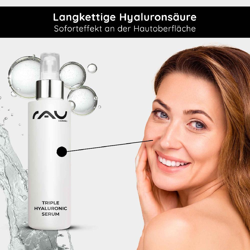 Rau Cosmetics Triple Hyaluronic Serum 100 Ml Mit Panthenol & Hyaluron