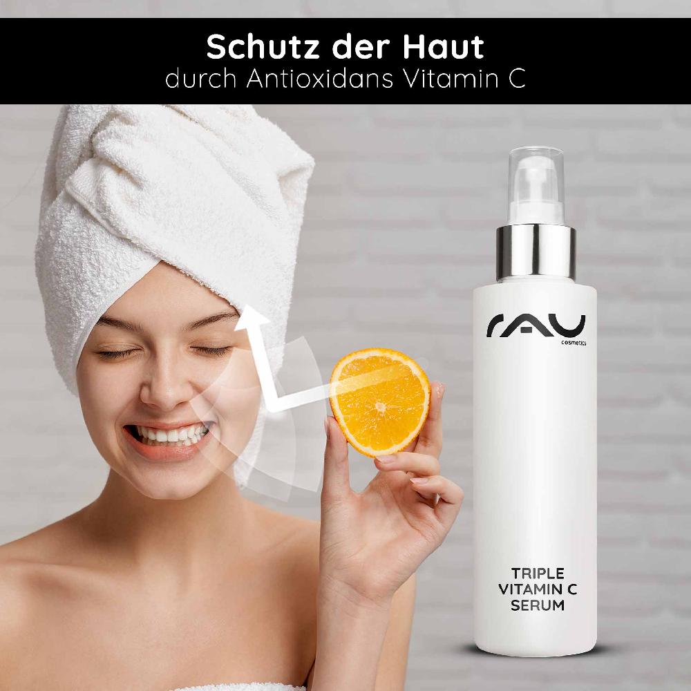 Rau Cosmetics Triple Vitamin C Serum 100 Ml Mit 11 % Vitamin C Säuren