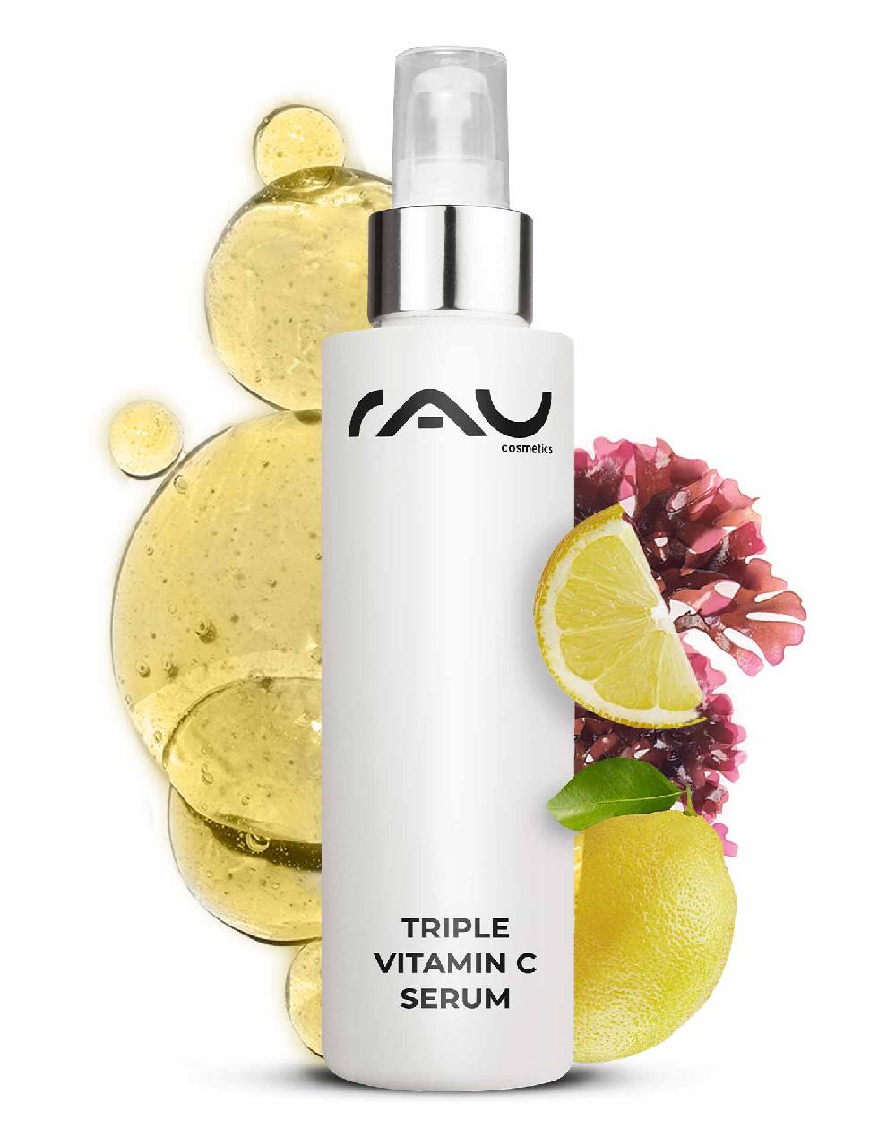 Rau Cosmetics Triple Vitamin C Serum 100 ml mit 11 % Vitamin C Säuren Rau Cosmetics Triple Vitamin C Serum 100 ml mit 11 % Vitamin C Säuren