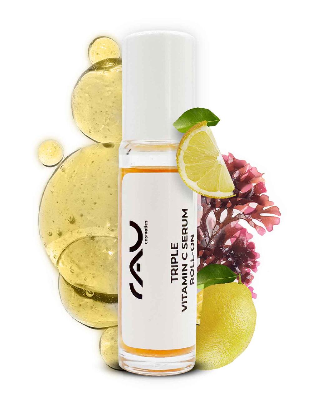Rau Cosmetics Triple Vitamin C Serum Roll-On 10 ml mit 11 % Vitamin C Säuren