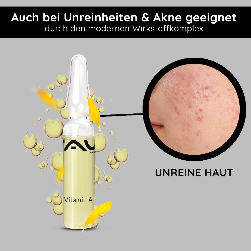 Rau Cosmetics Vitamin A Ampullen 10x2 Ml Für Reife & Unreine Haut