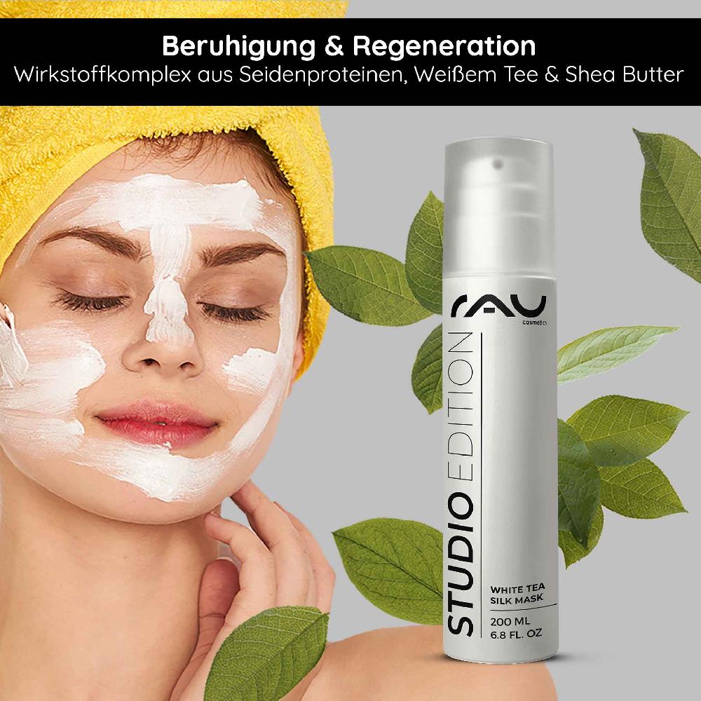 Rau Cosmetics White Tea Silk Mask 200 Ml Reichhaltige Creme & Maske