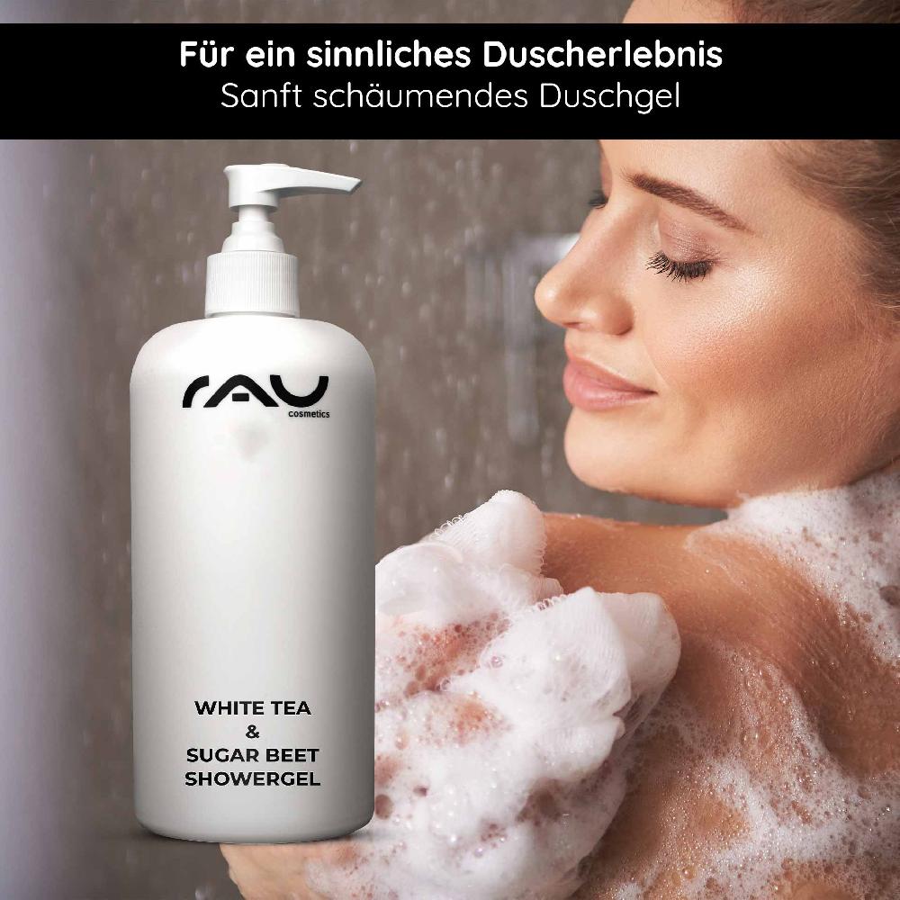 Rau Cosmetics White Tea & Sugar Beet Showergel 500 Ml Duschgel