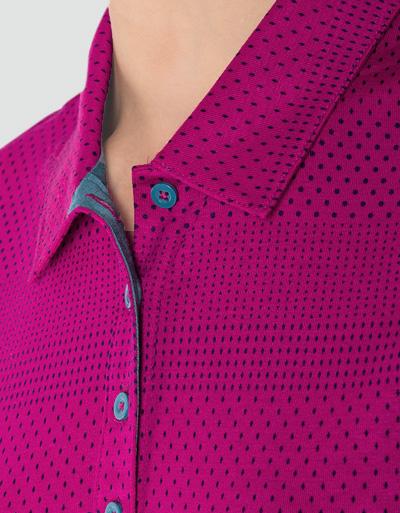 Adidas Golf Polo Im Punkte-Streifen-Dessin
