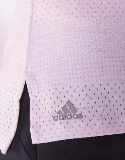 Adidas Golf Polo Im Punkte-Streifen-Dessin