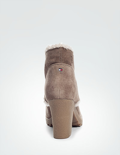 Tommy Hilfiger Ankle-Boots Veloursleder Timber Wolf