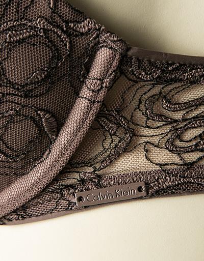 Calvin Klein Underwear BH Mit Tüllbesatz Und Floralen Stickereien