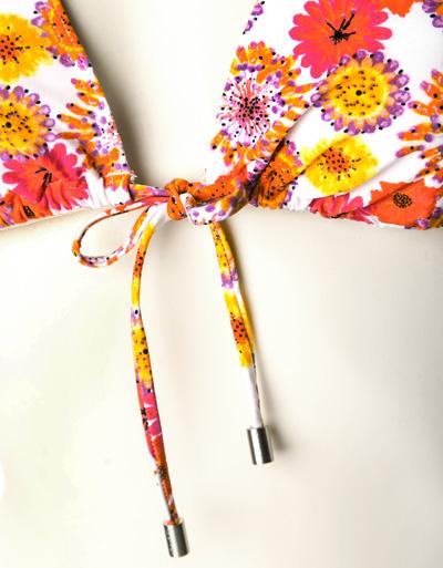 Calvin Klein Swimwear Bikini-Oberteil Mit Floralem Print