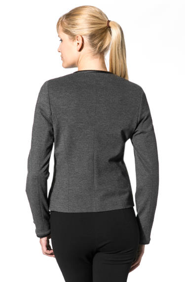 Calvin Klein Blazerjacke Viskosemischung Anthrazit Meliert
