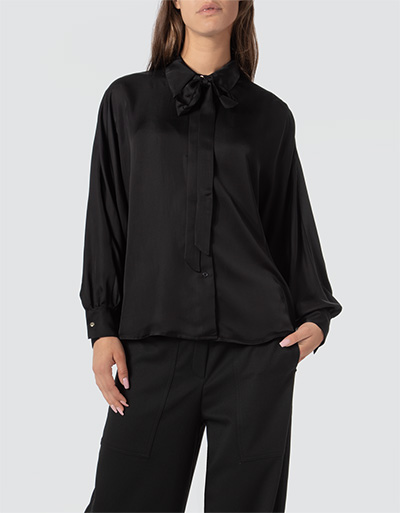CINQUE Bluse in Seidenglanz mit abnehmbahem Schluppenband