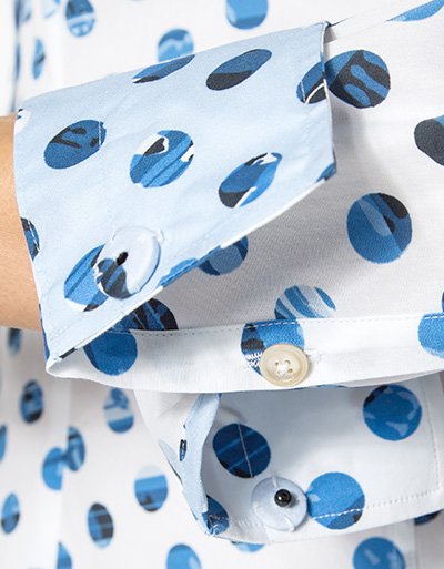 Jacques Britt Bluse Mit Verdecktem Druckknopf-Verschluss