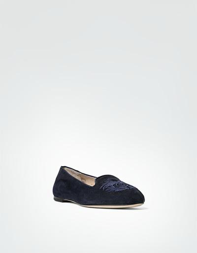 BOGNER Smoking-Slipper Aus Veloursleder
