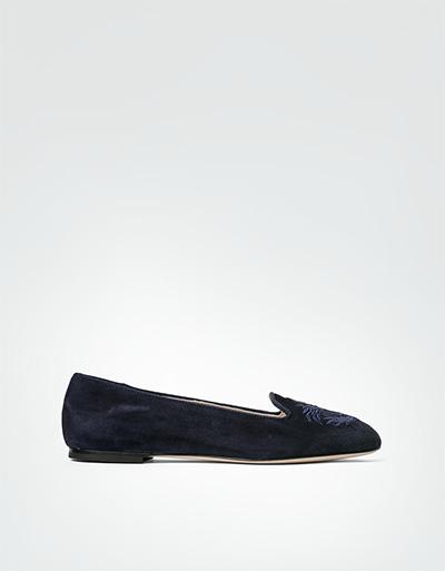 BOGNER Smoking-Slipper aus Veloursleder