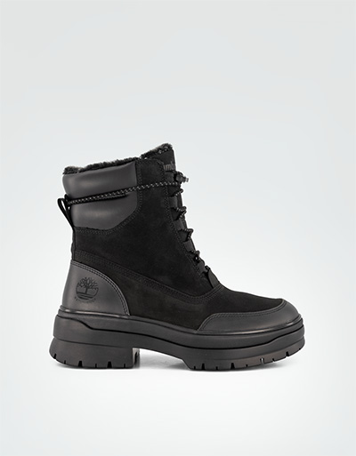 Timberland Booties aus Nubukleder mit Fake Fur Futter