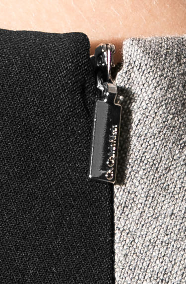 Calvin Klein Kleid Tuch Grau-schwarz
