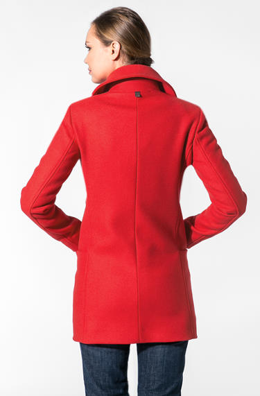 Calvin Klein Kurzmantel Wollmischung Rot
