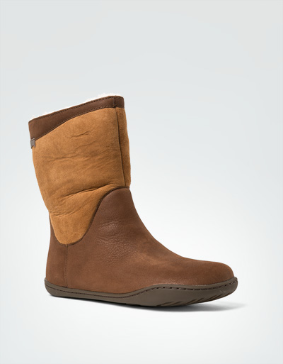 Camper Bootie Im Material-Mix