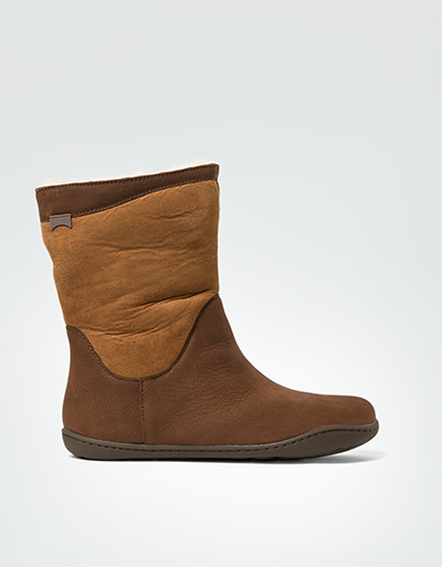 Camper Bootie im Material-Mix