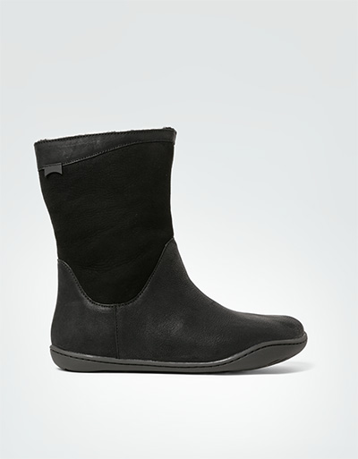 Camper Bootie mit Material-Mix